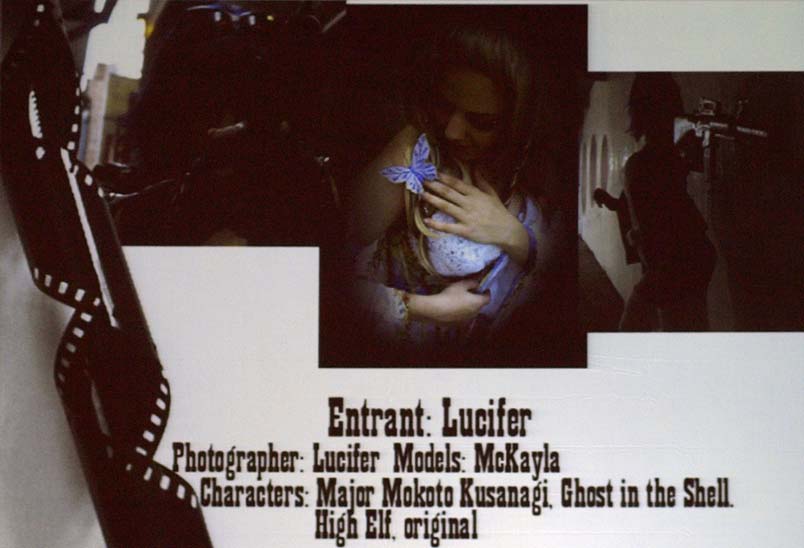 Entrant: Lucifer; Photographer: Lucifer; Models: McKayla; Characters: Major Mokoto Kusanagi - Ghost in the Shell, High Elf - Original