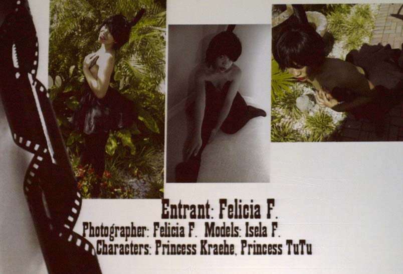 Entrant: Felica F.; Photographer: Felica F. Models: Isela F., Characters: Princess Kraehe, Princess TuTu