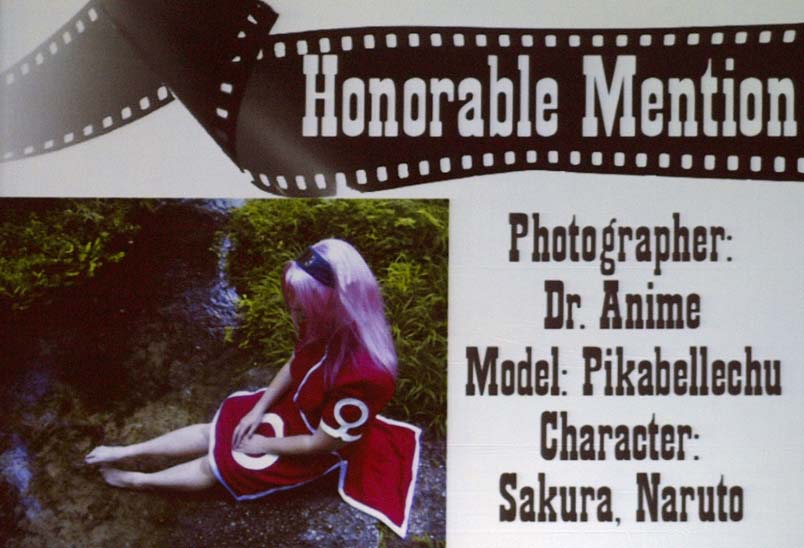 Honorable Mention: Photographer: Dr. Anime; Model: Pikabellechu; Character: Sakura - Naruto