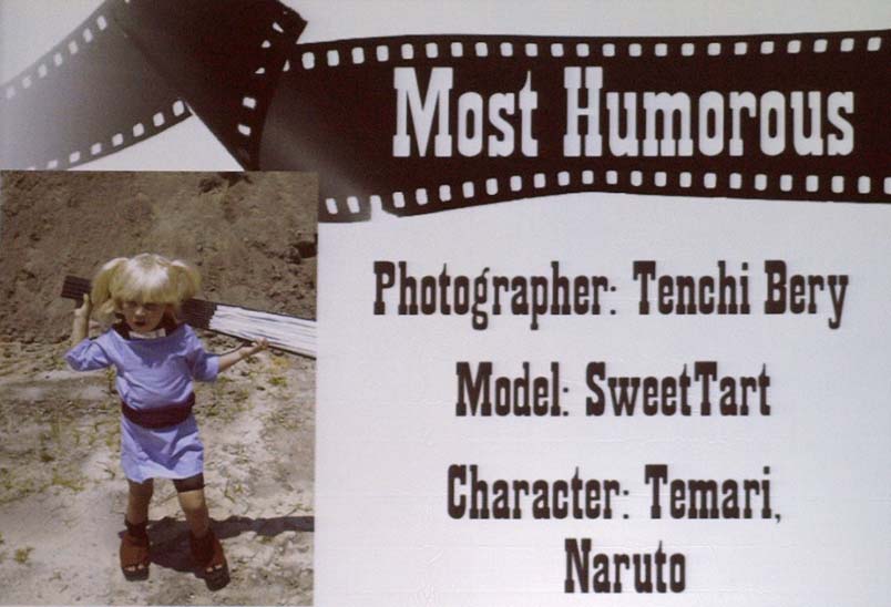 Most Humorous: Photographer: Tenchi Bery; Model: SweetTart; Character: Temari - Naruto