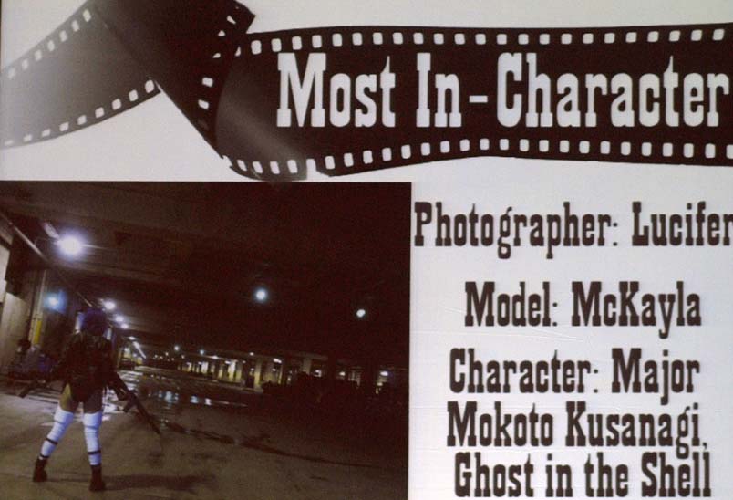 Most In-Character: Photographer: Lucifer; Model: McKayla; Character: Major Mokoto Kusangi - Ghost in the Shell